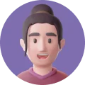 머리를 묶은 여자 이모지